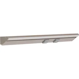 Task Lighting 18.5" 9W Lighted Power Strip - 2 Receptacles - 4000K - 900 Lumens - 12V - Satin Nickel