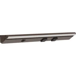 Task Lighting 18.5" Lighted Power Strip w/ Switch - 2 Black Single Receptacles - 2700K - 600 Lumens - 120V - Bronze