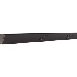Task Lighting 42" Angled Power Strip - 3 Black Duplex Receptacles - Black