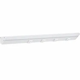 Task Lighting 30.5" 15W Lighted Power Strip - 4 Receptacles - 2700K - 1,500 Lumens - 12V - White