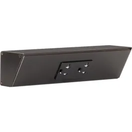 Task Lighting 9" Angled Power Strip - 1 Black Duplex Receptacle - Black