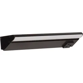 Task Lighting 10.5" 6W Lighted Power Strip - 1 Receptacle - 3000K - 300 Lumens - 12V - Black