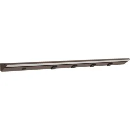 Task Lighting 36.5" Lighted Power Strip w/ Switch - 4 Black Single Receptacles - 2700K - 1,200 Lumens - 120V - Bronze