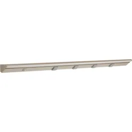 Task Lighting 36.5" Lighted Power Strip w/ Switch - 4 Gray Single Receptacles - 3000K - 1,200 Lumens - 120V - Satin Nickel