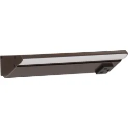 Task Lighting 10.5" 6W Lighted Power Strip - 1 Receptacle - 3000K - 300 Lumens - 12V - Bronze