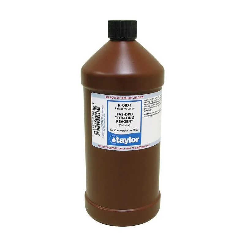 TAYLOR R-0871-F Chlorine FAS-DPD Titrating 32 Oz