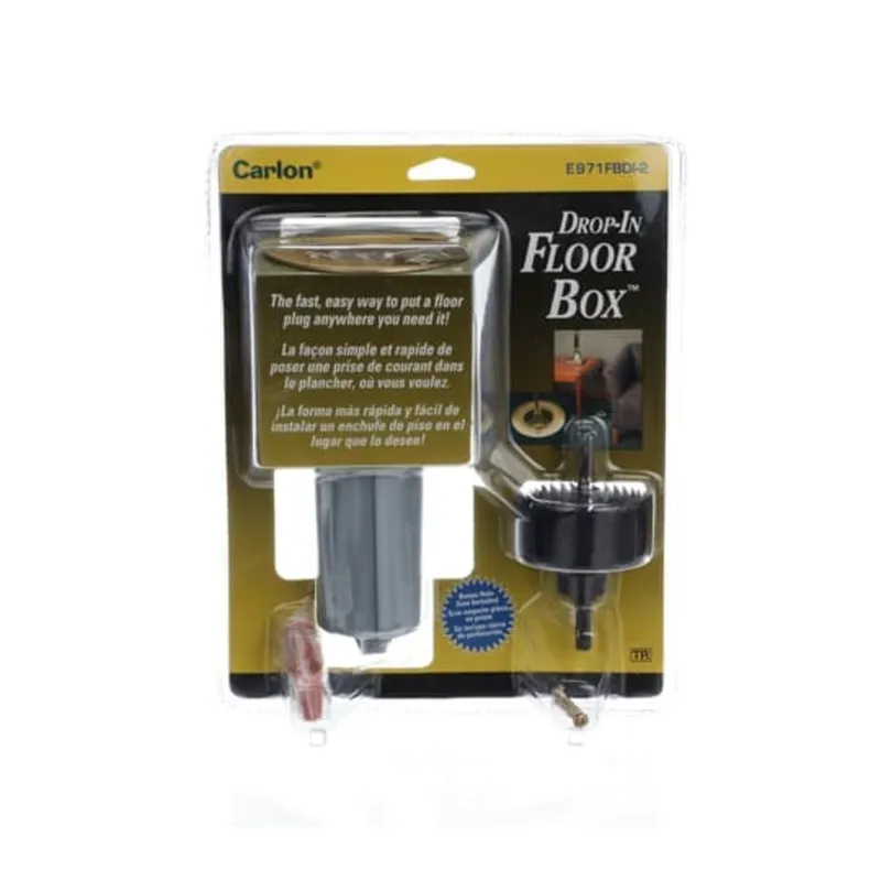 Floor Box Assembly, 2-1/4" Round, Type: Screw Plug, Non-Metallic