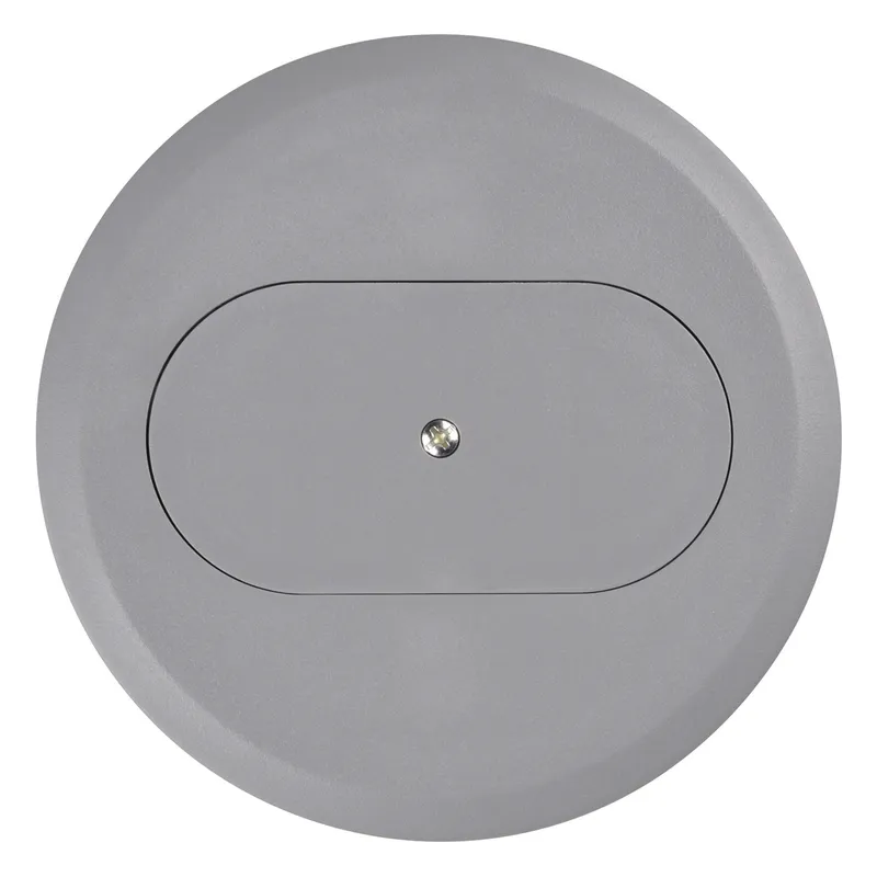 Round Cover, Diameter: 5", Type: Duplex Receptacle, Non-Metallic