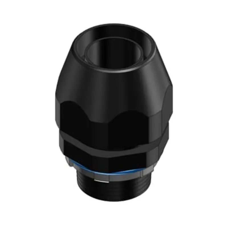 Liquidtight Connector, 3/4", Straight, Bullet Type, Non-Metallic