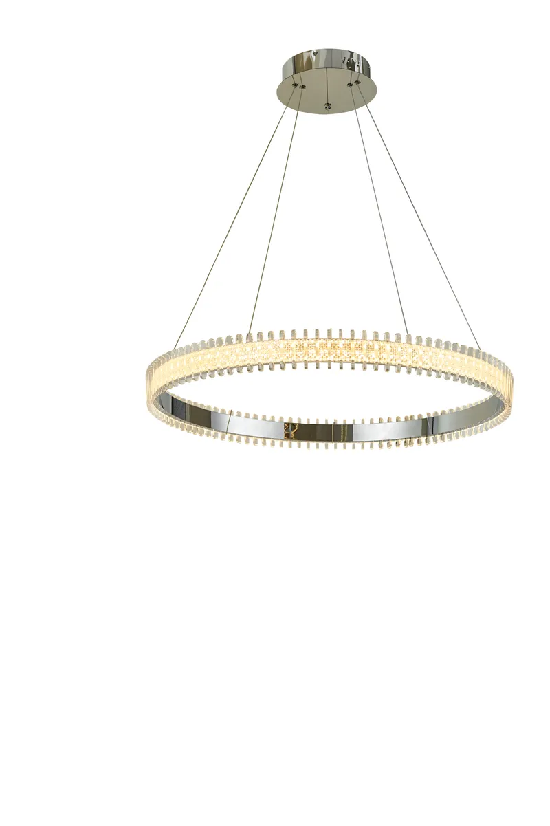 Fusion LED 24 inch Chrome Dining Chandelier Ceiling Light