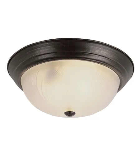 Signature 3 Light 15 inch Polished Brass Flush Mount Ceiling Light