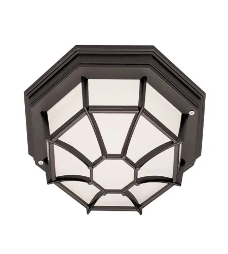 Benkert 1 Light 11 inch Black Outdoor Flushmount Lantern