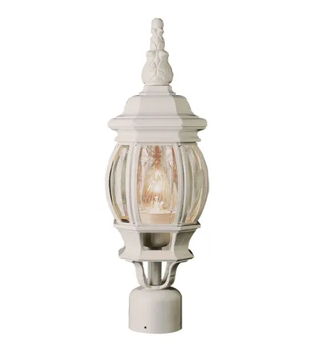 Parsons 1 Light 20 inch White Outdoor Postmount Lantern