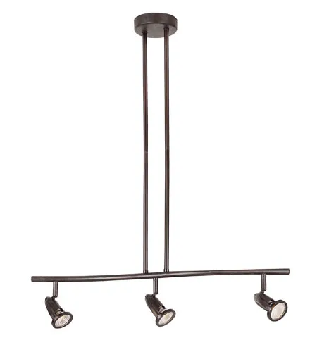 Stingray 3 Light 120V Rubbed Oil Bronze Track Light Ceiling Light