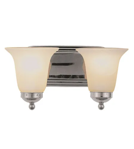 Rusty 2 Light 14 inch Polished Chrome Vanity Bar Wall Light