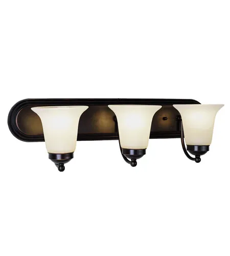 Rusty 3 Light 24 inch Rubbed Oil Bronze Vanity Bar Wall Light