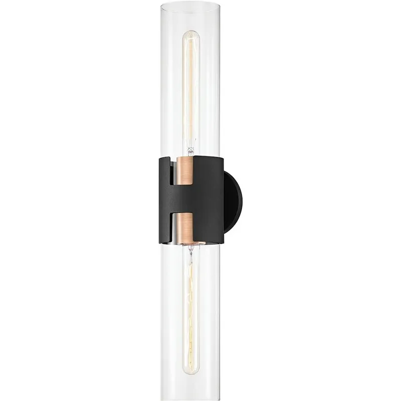Amado 2 Light 5 inch Patina Brass/Texture Black Wall Sconce Wall Light in Patina Brass/Textured Black