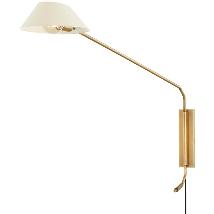 Sacramento 1 Light 9 inch Patina Brass/Soft Sand Plug-in Sconce Wall Light