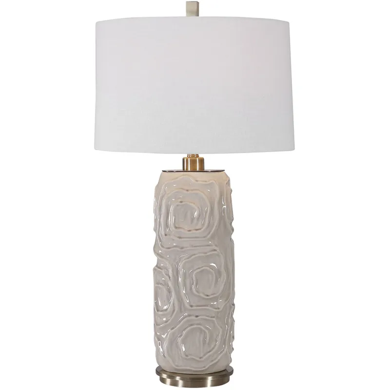 Zade 34 inch 150 watt Warm Gray Table Lamp Portable Light