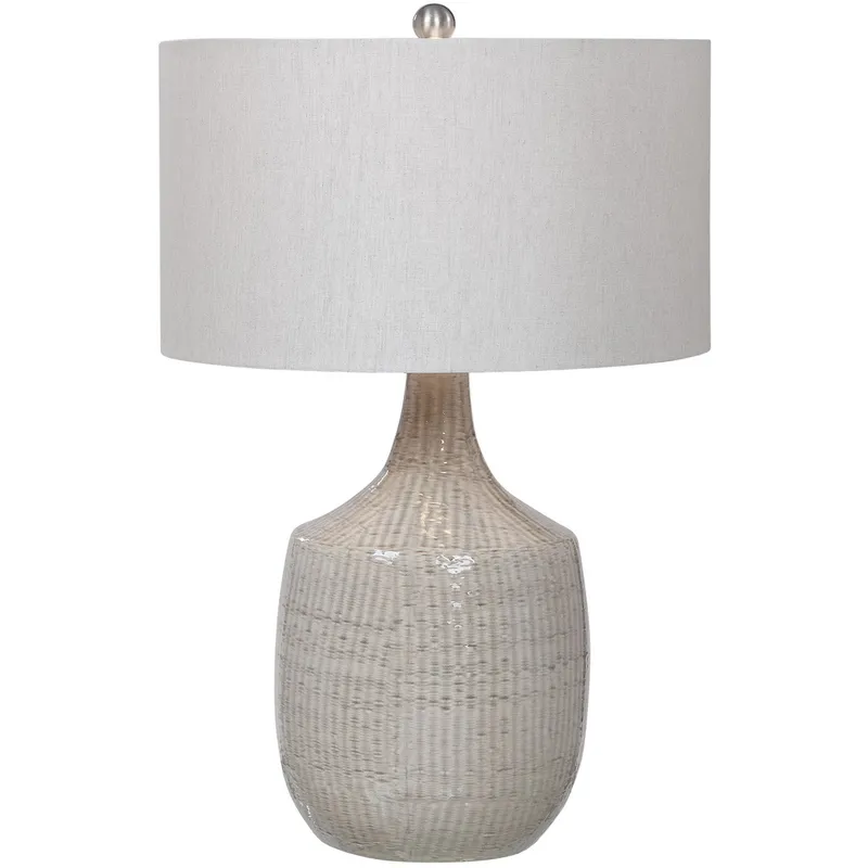 Felipe 30 inch 150 watt Gray Table Lamp Portable Light