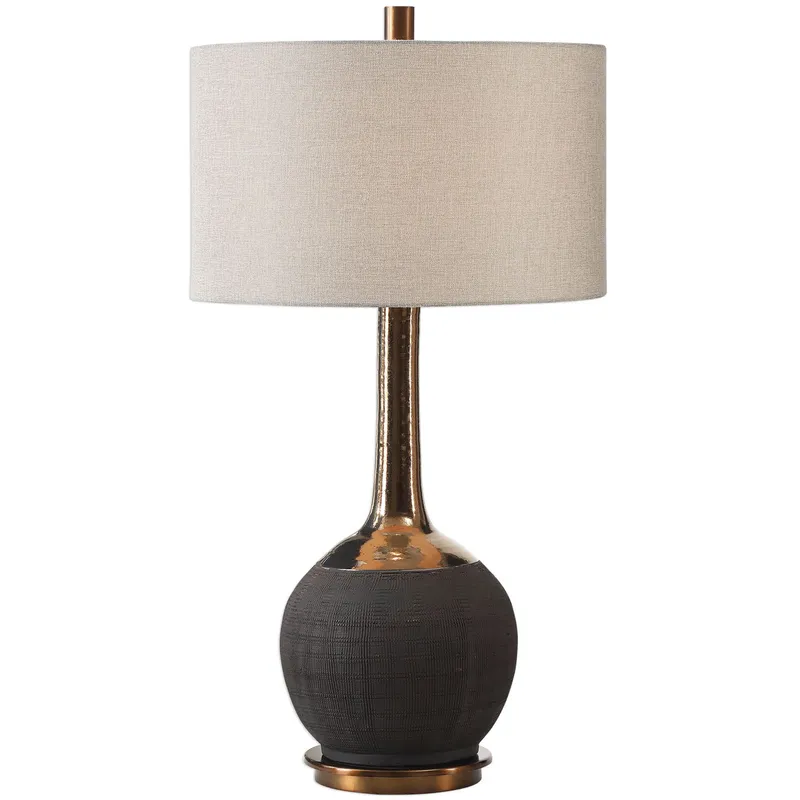Modica 25.5 inch 100 watt Taupe Ceramic Table Lamp Portable Light