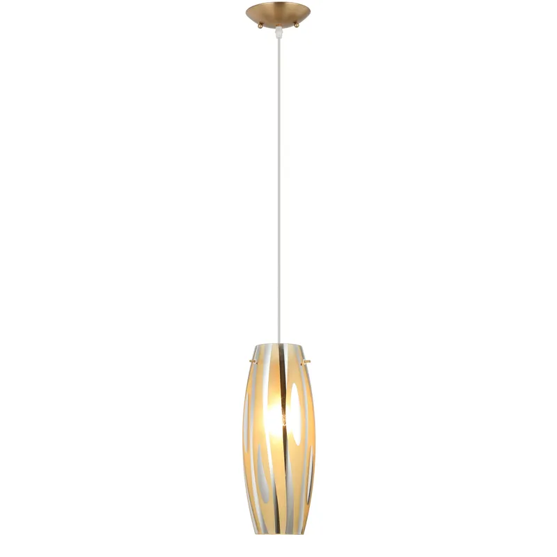 Chroman Empire 1 Light 5.11 inch Satin Gold Mini Pendant Ceiling Light