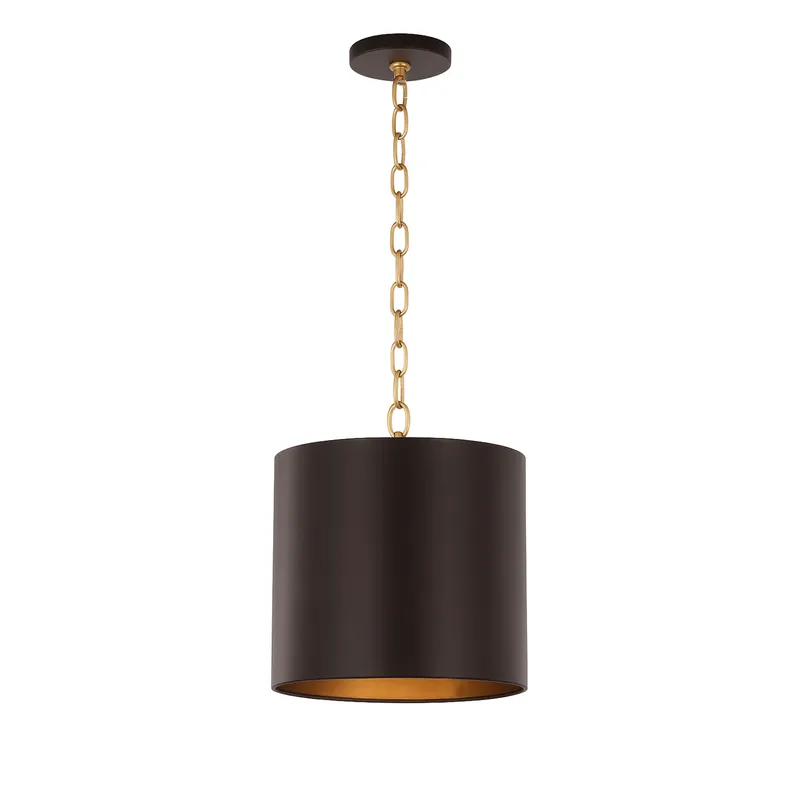 Cannery 3 Light 16 inch Dark Bronze and French Gold Pendant Ceiling Light