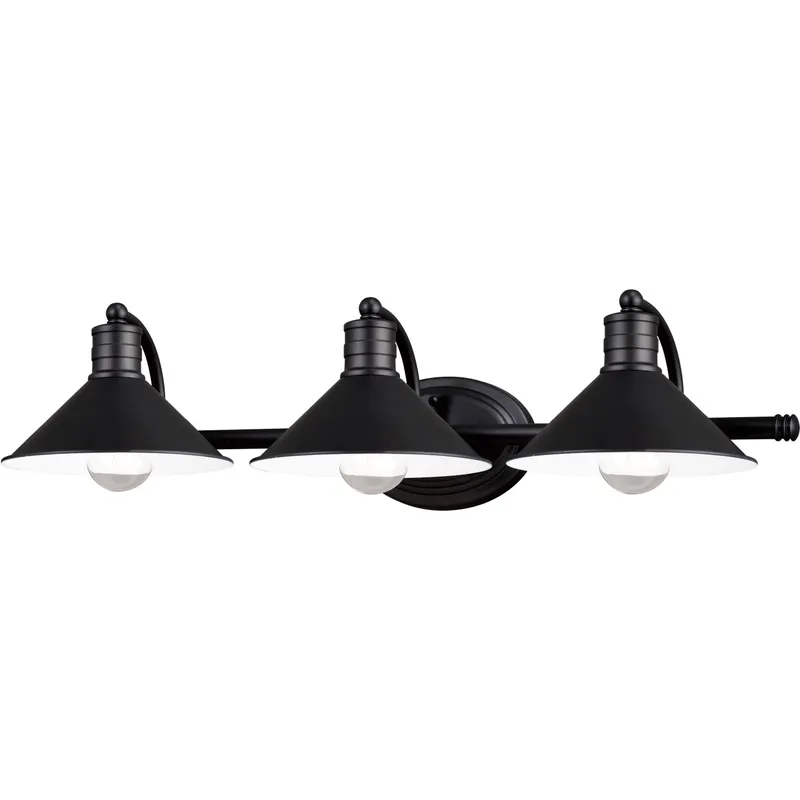 Akron LED 28 inch Oil Rubbed Bronze and Matte White Bathroom Light Wall Light in 3