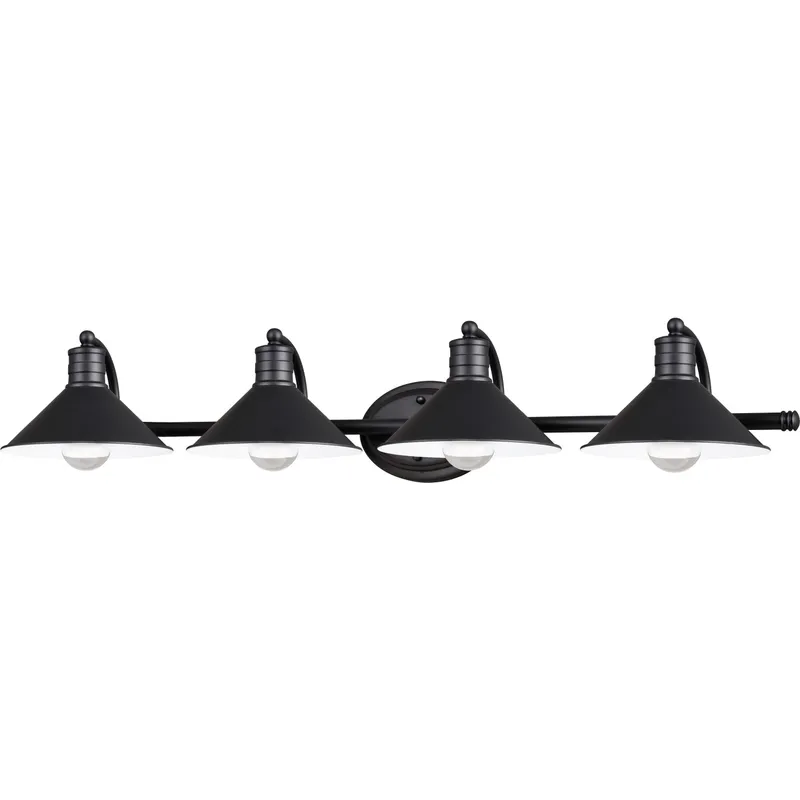 Akron LED 38 inch Oil Rubbed Bronze and Matte White Bathroom Light Wall Light in 4