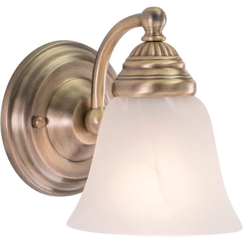 Standford LED 7 inch Antique Brass Bathroom Light Wall Light