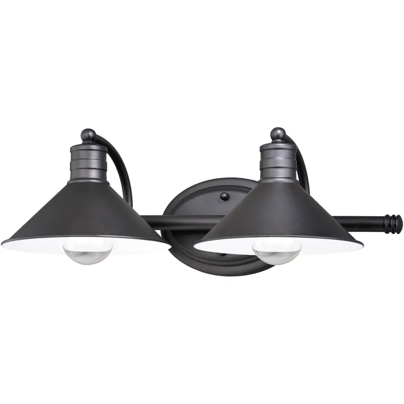 Akron LED 18 inch Oil Rubbed Bronze and Matte White Bathroom Light Wall Light in 2