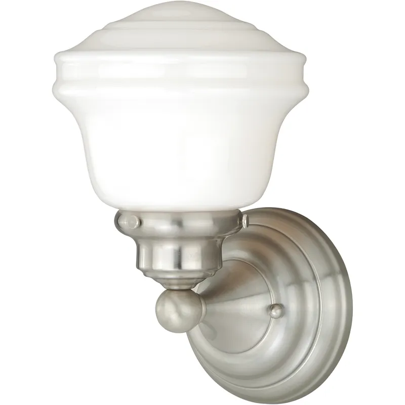 Huntley LED 6.75 inch Satin Nickel Bathroom Light Wall Light
