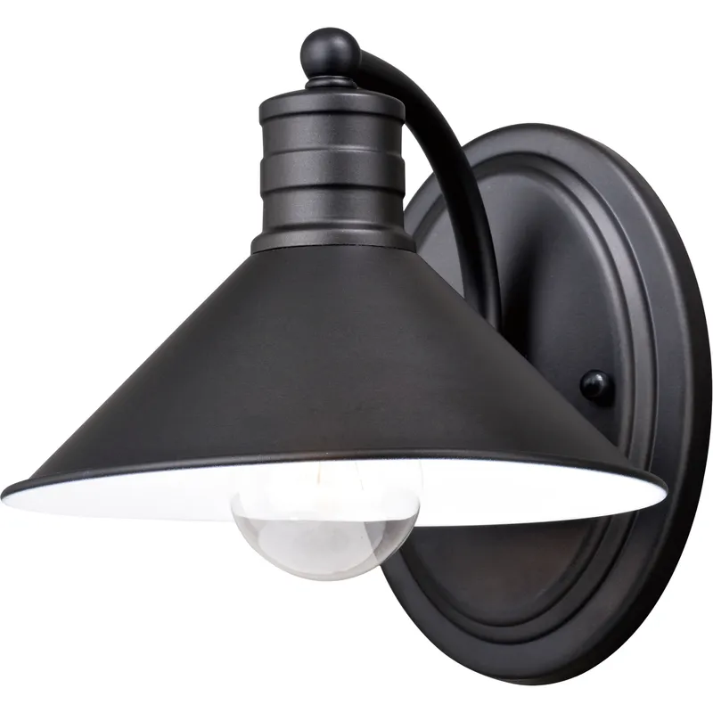 Akron LED 10 inch Oil Rubbed Bronze and Matte White Bathroom Light Wall Light