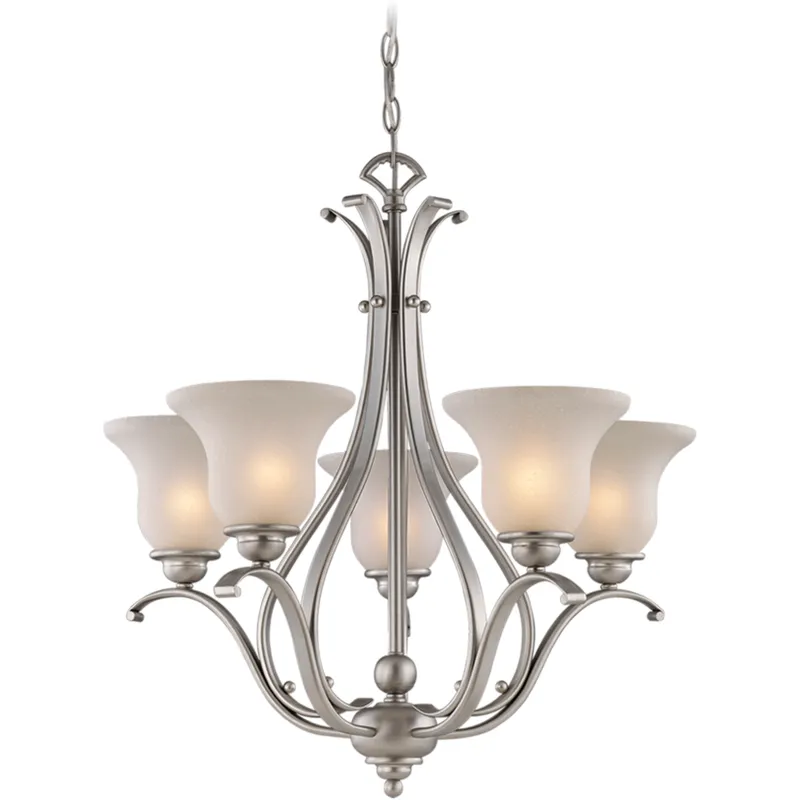 Monrovia LED 26 inch Brushed Nickel Chandelier Ceiling Light