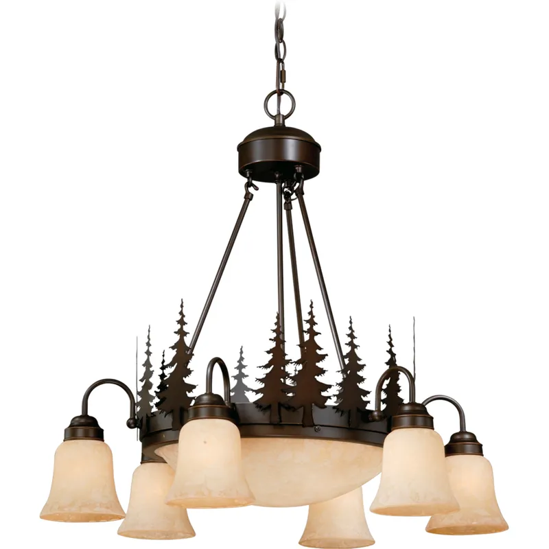 Yosemite LED 28.5 inch Burnished Bronze Chandelier Ceiling Light