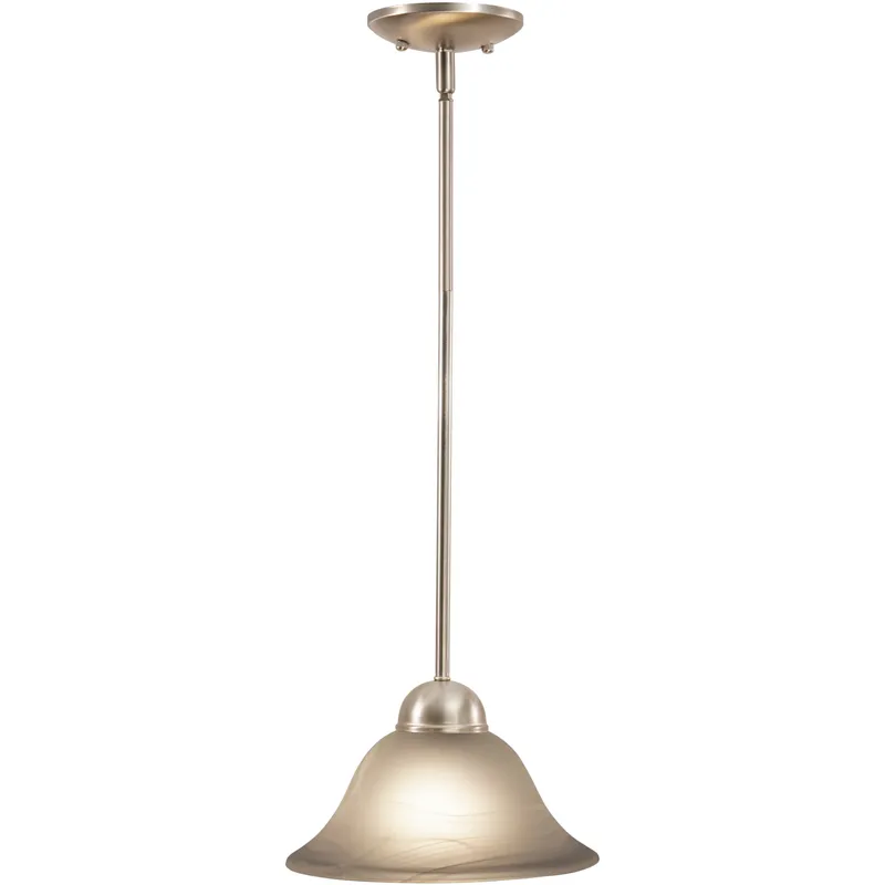 Da Vinci LED 9.75 inch Brushed Nickel Mini Pendant Ceiling Light