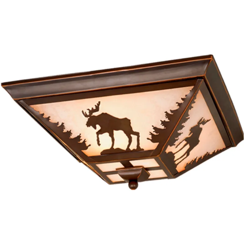 Yellowstone LED 14 inch Burnished Bronze Flush Mount Ceiling Light