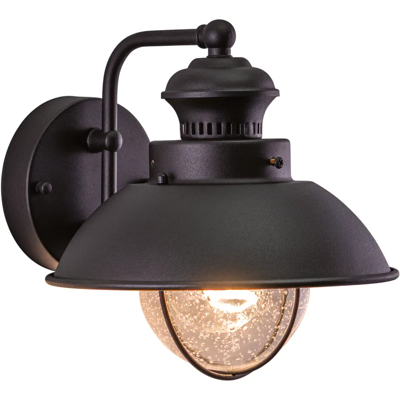 Harwich LED 8 inch Textured Black Outdoor Wall