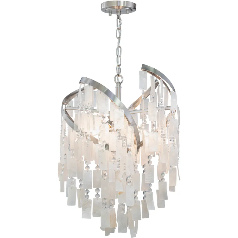 Isabel LED 16 inch Satin Nickel Pendant Ceiling Light