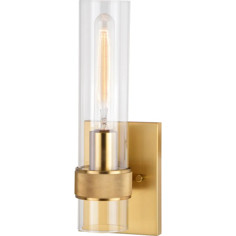 Bari LED 4.75 inch Satin Brass Wall Light