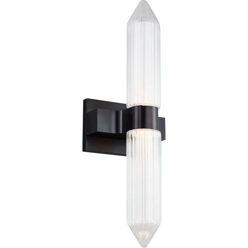 Avroko Langston LED Plated Dark Bronze Bath Light Wall Light, Integrated LED