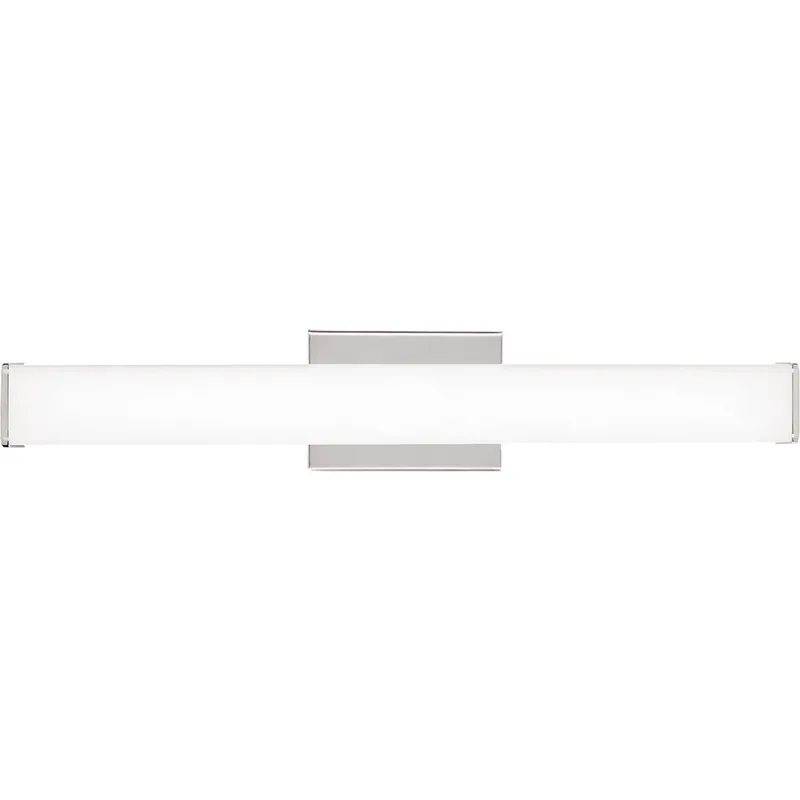 Sean Lavin Lynn LED 25.1 inch Satin Nickel Bath Light Wall Light in White Glass, LED 90 CRI 3000K 277V, Integrated LED