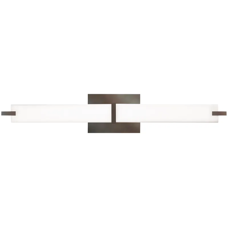 Sean Lavin Metro LED 25.8 inch Chrome Bath Light Wall Light in LED 90 CRI 2700K 277V, White Acrylic, Integrated LED