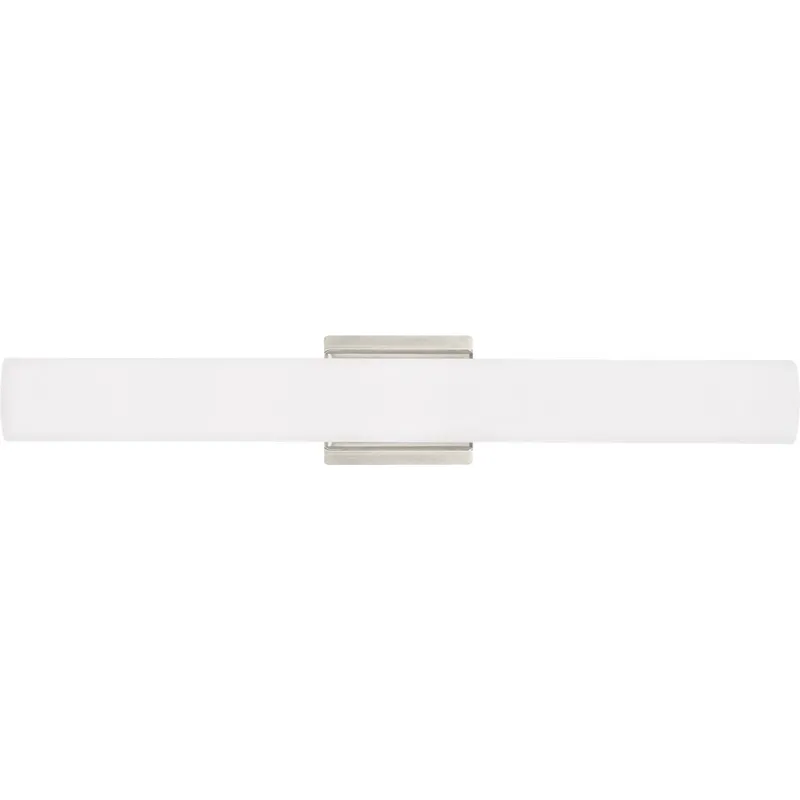 Solace LED Satin Nickel Bath Light Wall Light, Integrated LED