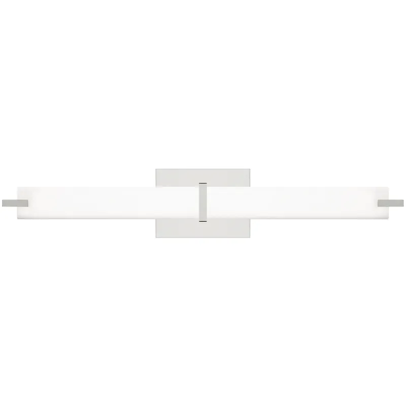 Sean Lavin Metro LED 25.8 inch Chrome Bath Light Wall Light in LED 90 CRI 2700K, White Acrylic, Integrated LED