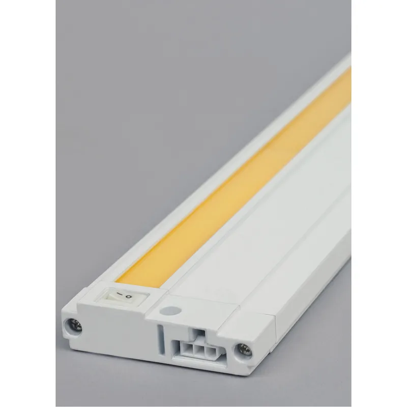 Unilume Slimline 120 LED 7.2 inch White Undercabinet Light in LED 90 CRI 2700K, 7 inch