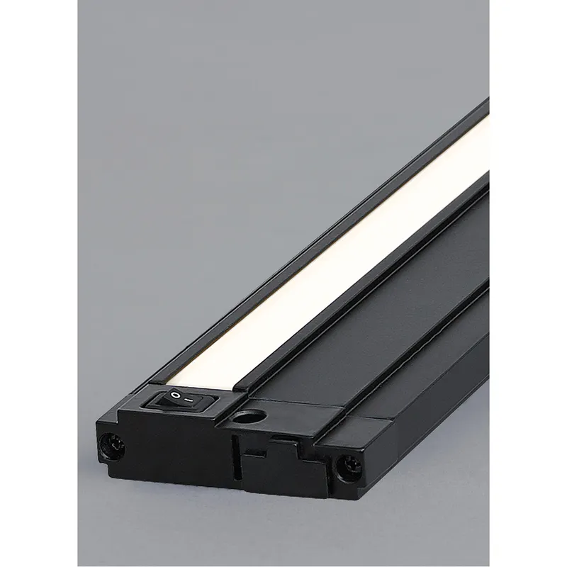 Unilume Slimline 120 LED 7.2 inch Black Undercabinet Light in LED 90 CRI 3000K, 7 inch