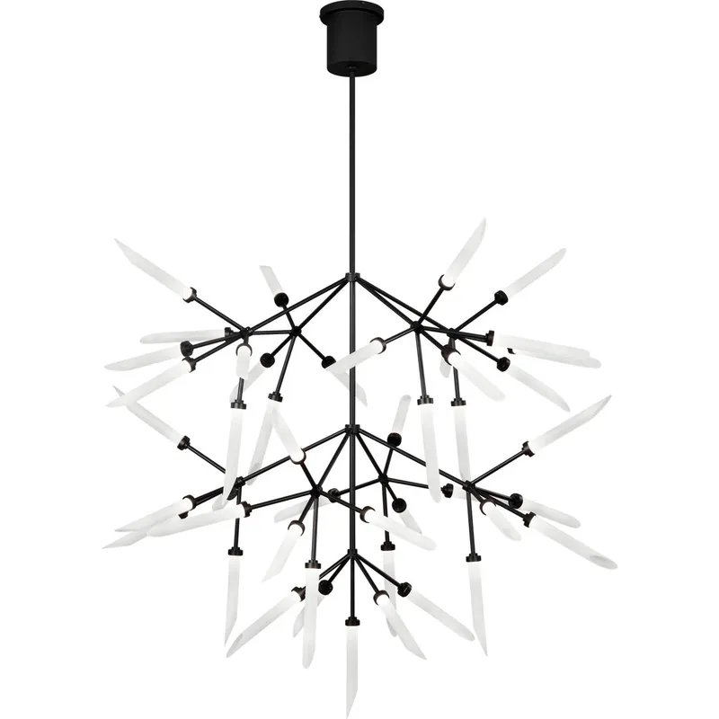 Sean Lavin Spur Grande LED 41.1 inch Matte Black Chandelier Ceiling Light, Integrated LED
