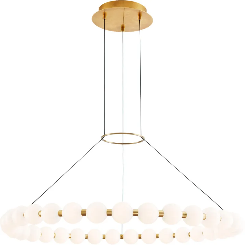 Sean Lavin Orbet LED 36.1 inch Natural Brass Chandelier Ceiling Light, Integrated LED