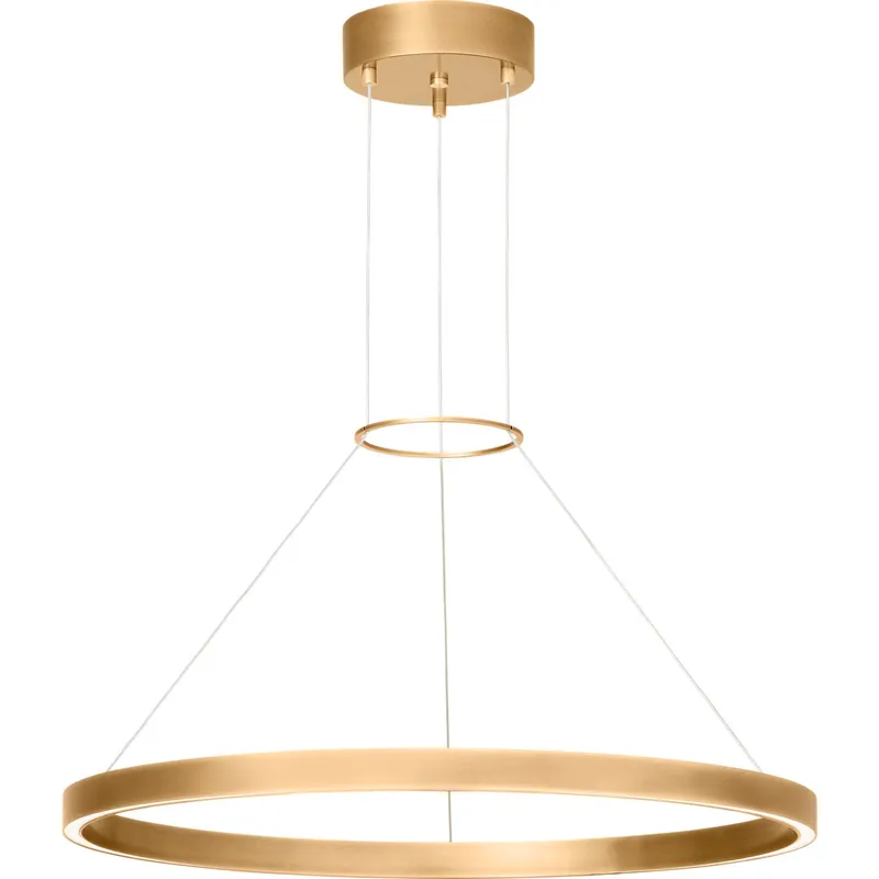 Sean Lavin Fiama LED 24 inch Plated Brass Chandelier Ceiling Light, Integrated LED